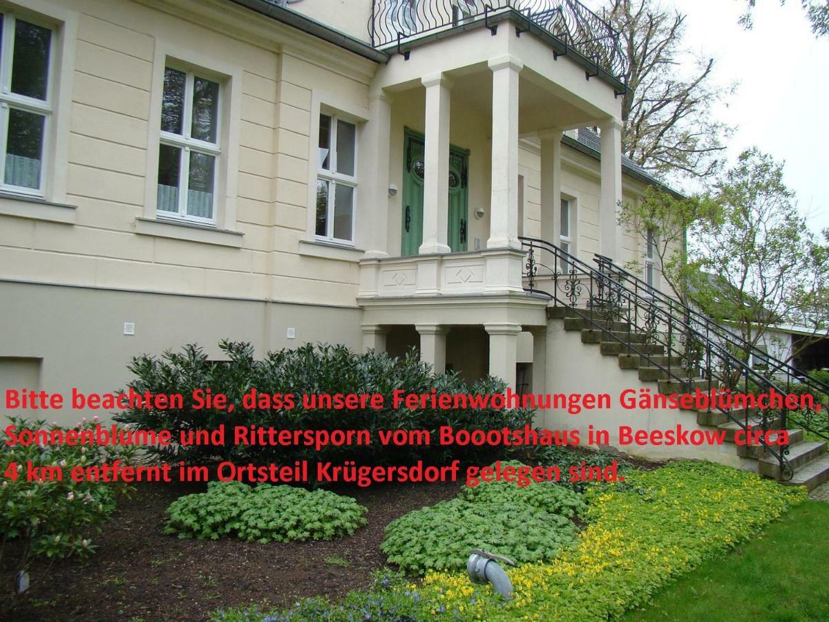 Boootshaus - Am Spreeufer Hotell Beeskow Exteriör bild